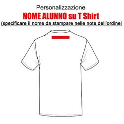 CG PERSONALIZZAZIONE T-SHIRT ALUNNO
