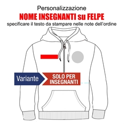 CG PERSONALIZZAZIONE FELPA INSEGNANTE